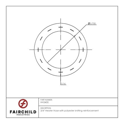 Fairchild HH3400-5 34 Inner Diameter Outer D