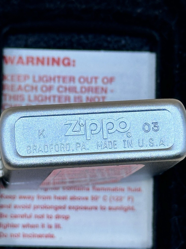 Vintage 2003 Bartender Work Series Chrome Zippo Lighter NEW