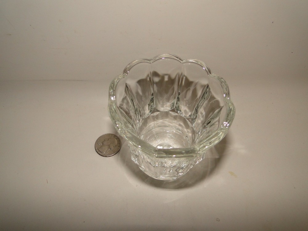 Clear Tulip Bloom Votive Cup