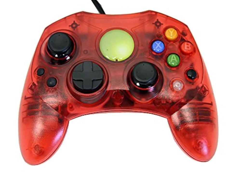 Replacement Controller For Xbox Original Red Transparent By Mars Devices 5Z