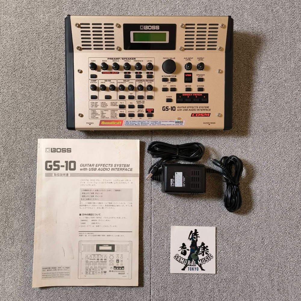 BOSS GS-10 Guitar Effects System Multi-Effects Unit USB Audio Interface from JP