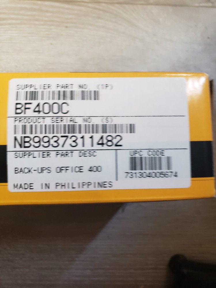 Apc Back-Ups Office 400 Needs A New Battery