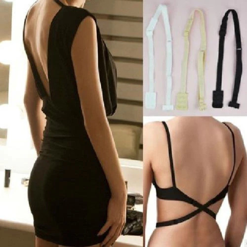 Backless Low Back Bra Strap Converter Extender Adapter Adjustable Various Colour