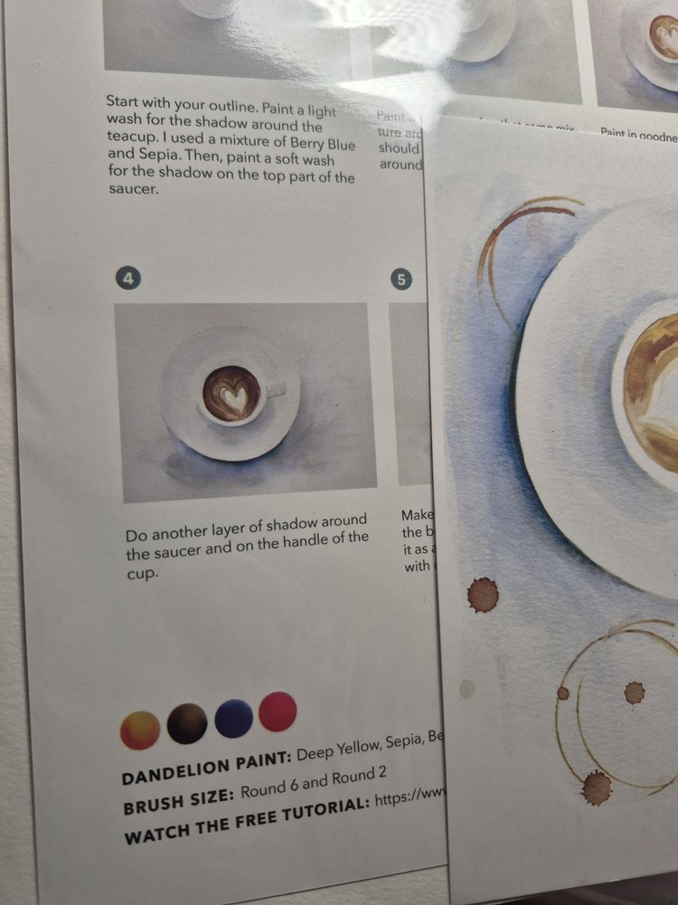 Let’s Make Art - WaterColor - Cup O Love -Tutorial By Sarah Cray B2