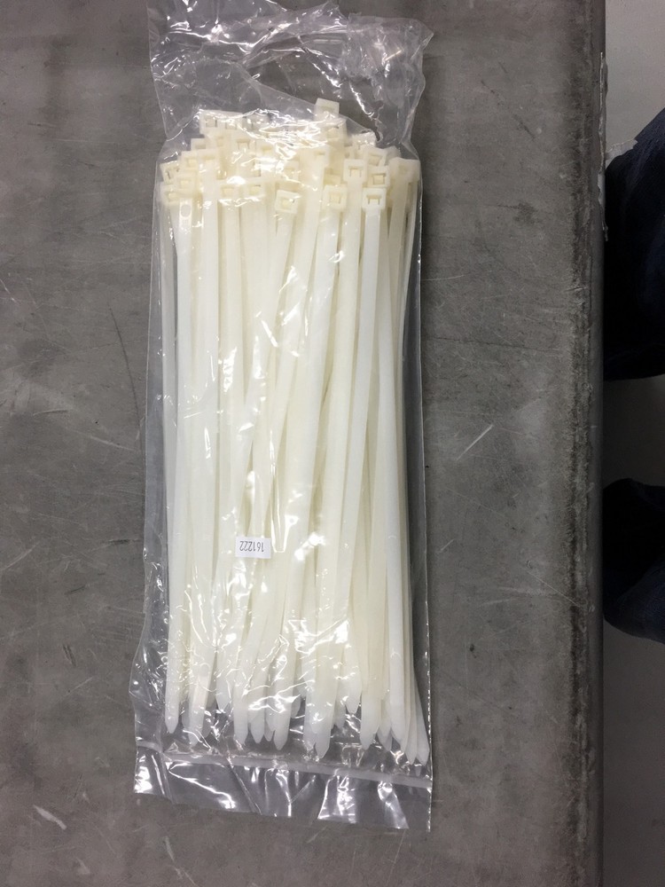 12" (100 pcs) White Heavy Duty Cable Tie