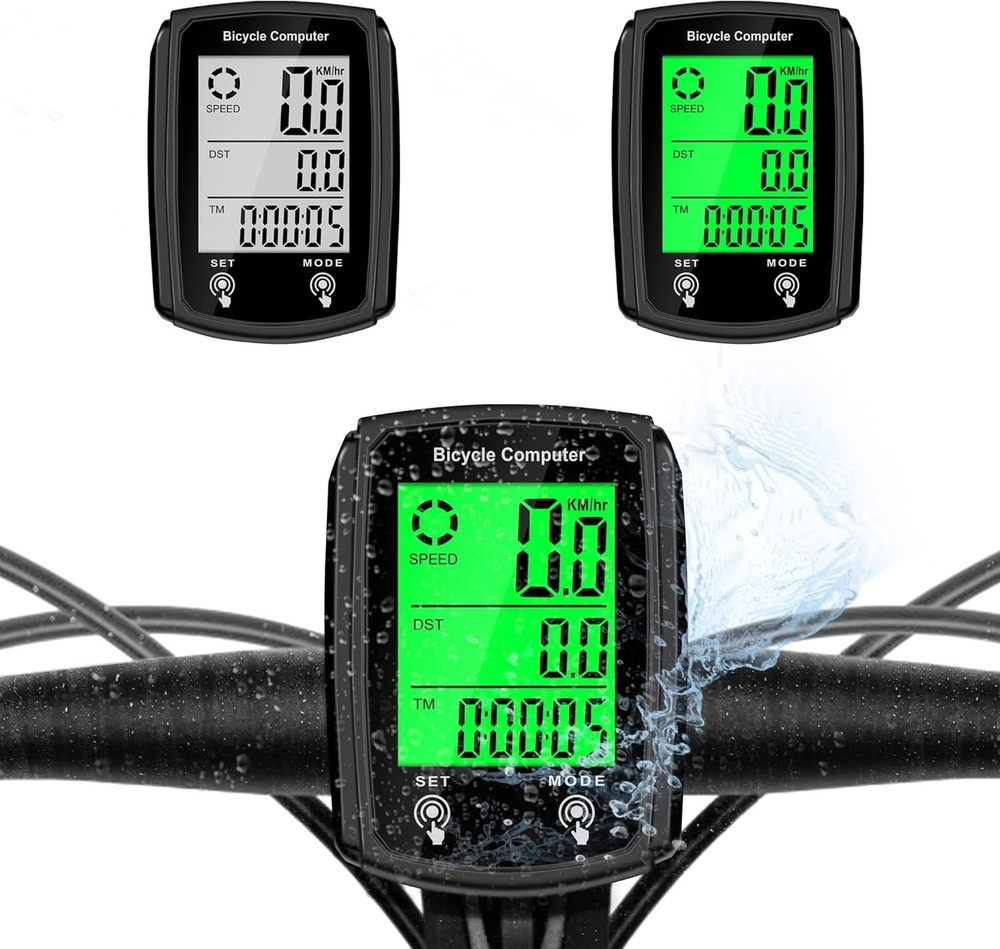 Multi-Function Wired Bicycle Speedometer with LCD Display - Accurate Tracking