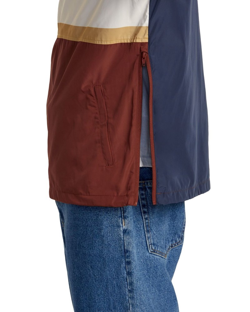RVCA Meyer II Packable Anorak Men's Jacket, Moody Blue, Medium
