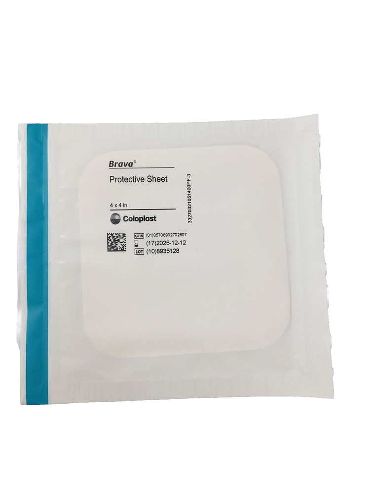 10 Coloplast 032105 Brava Protective Sheets 4" X 4" -Expires 2026