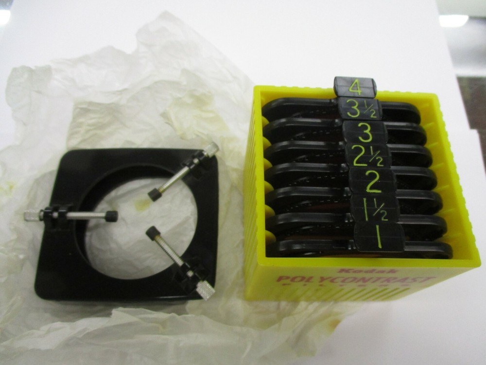 Kodak polycontrast model A filter kit. Complete.