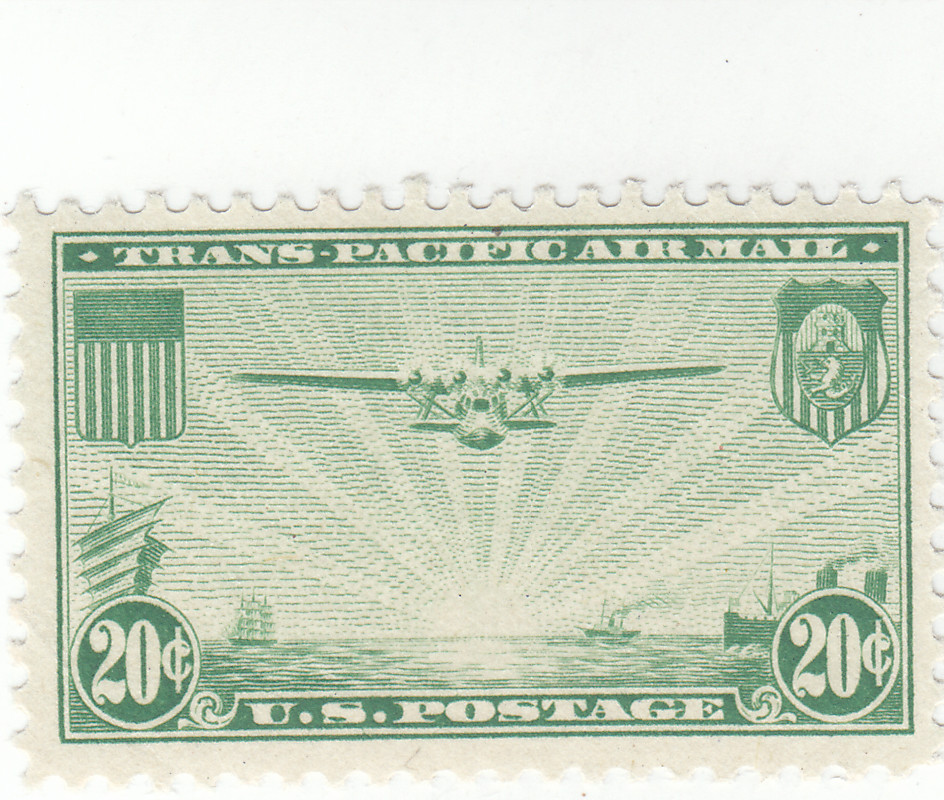 Scott #C21 - Airmail, 20c Green - Mint Hinged