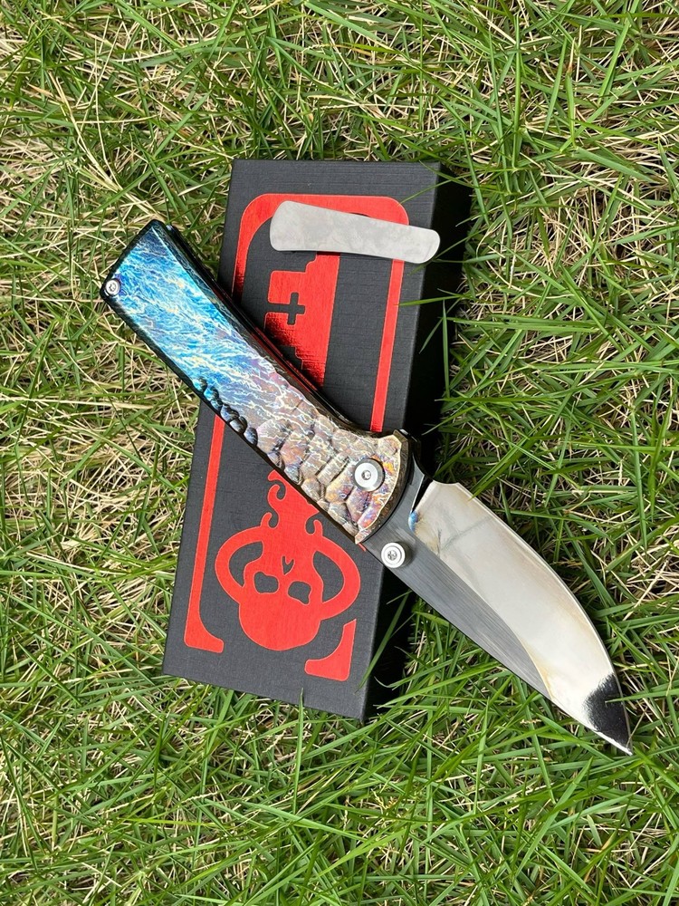 7'' New Folding Tools M390 Blade TC4 T4C Handle Camping Tools VTF95B