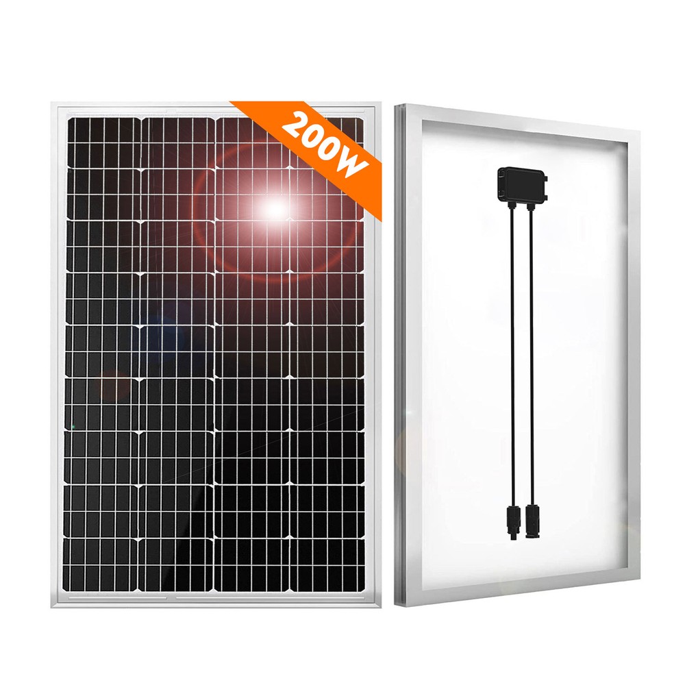 200W 12V Monocrystalline Solar Panel Solar Module For Home Caravan Camping