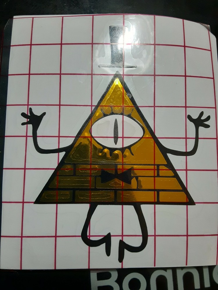 Bill Cipher Gravity Falls Sticker Vinyl Decal Windows Laptops Waterproof!