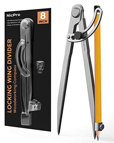 Compass Pencil Drawing Tool Drafting Compass for Geometry Woodworking