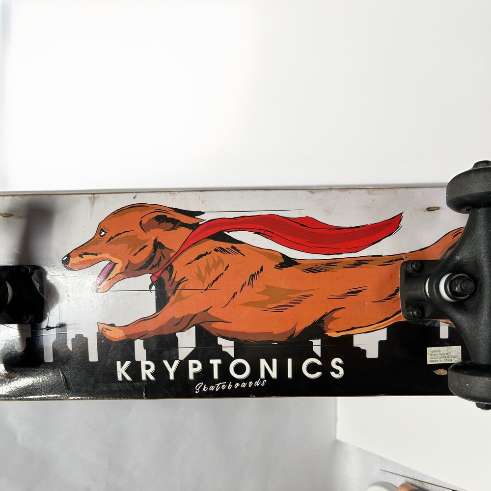 Kryptonics Super dog Skateboard Complete With Kryptonics Wheels