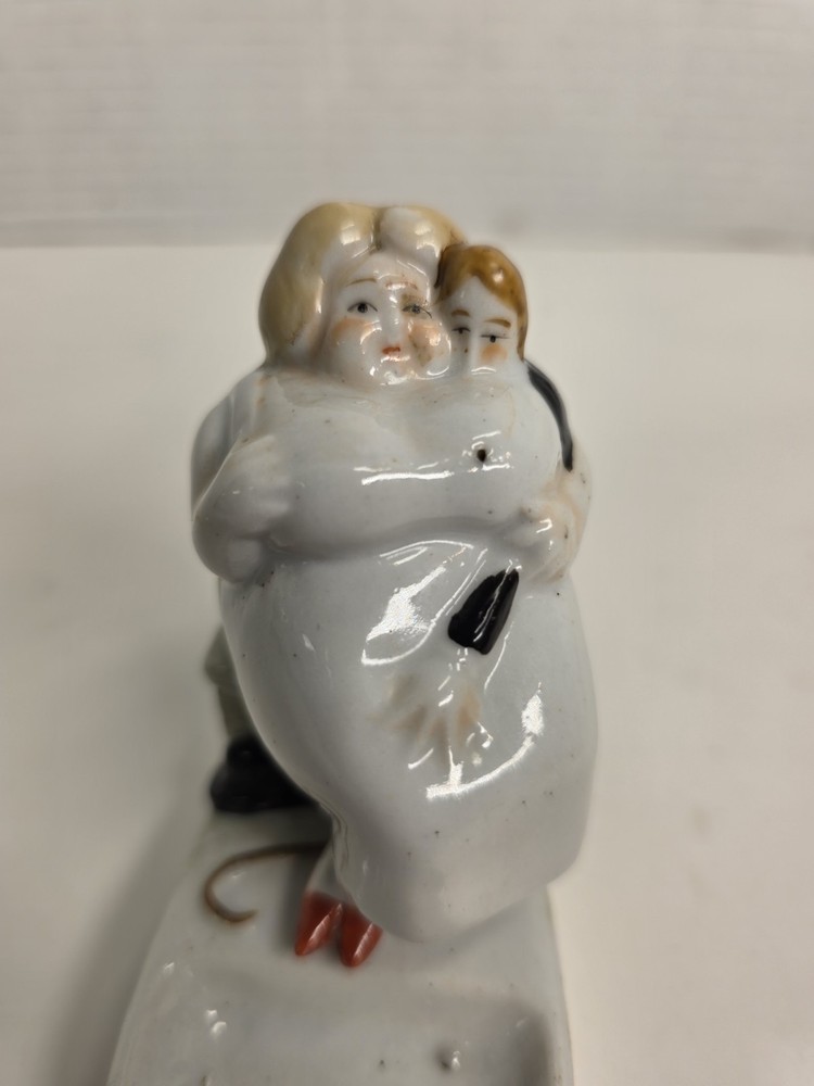 Vintage Ceramic Ring Dish Holder Fat Lady