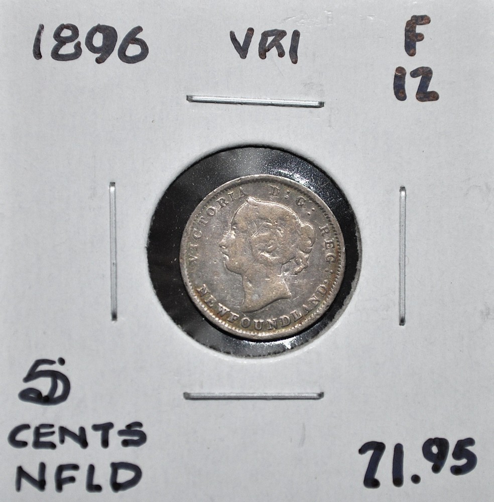 1896 Newfoundland 5 cents