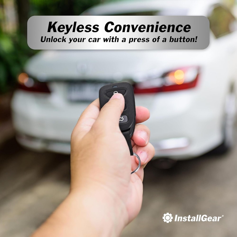 Keyless Entry System with 2 Remotes & 4 Door Actuators - Universal Compatibility