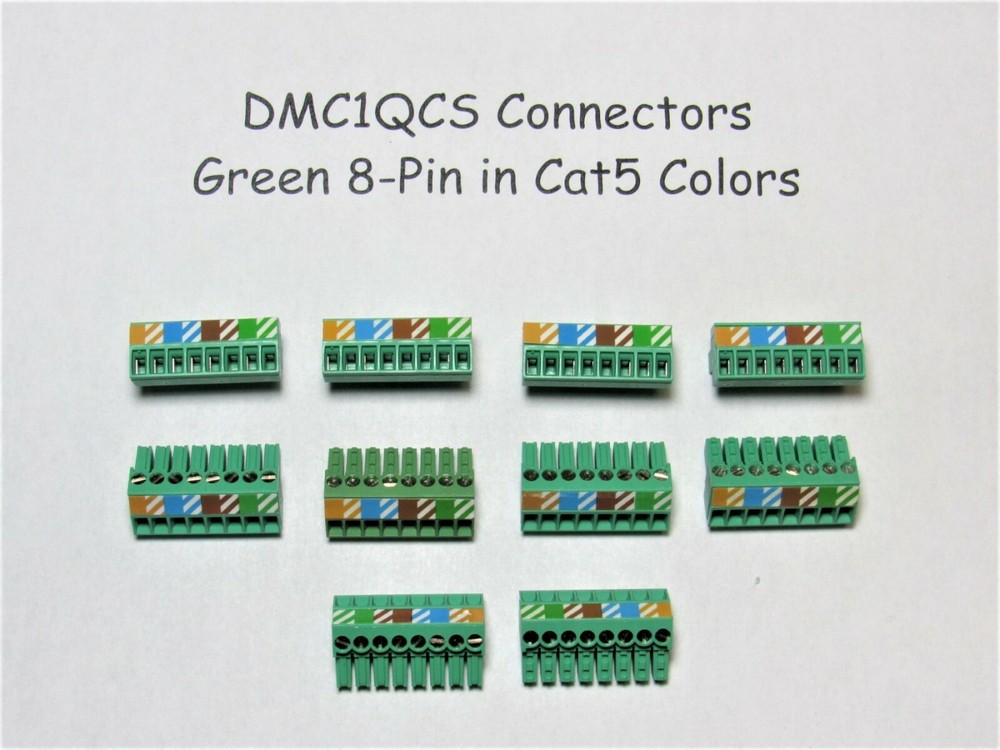 (10) DMC1QCS Quick Connectors Green for DMC1 Intercom M&S