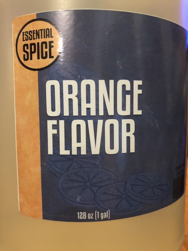 Essential Spice Orange Flavor extract, 128 Oz