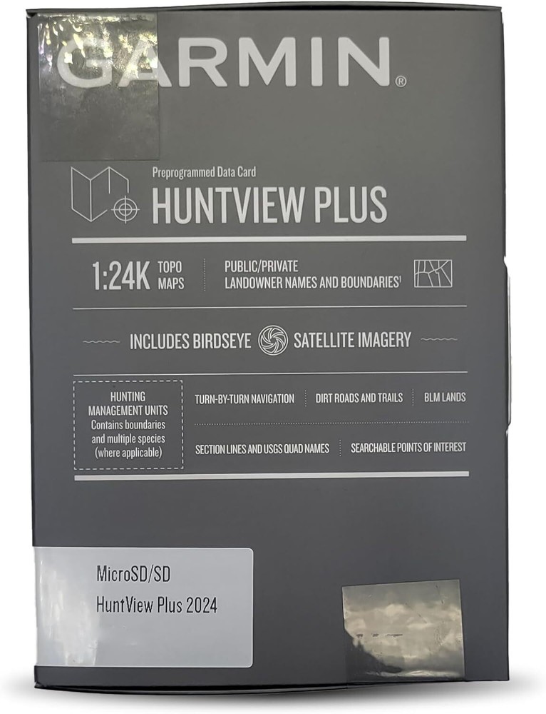 Garmin Huntview Plus 2024 Preprogrammed Data Card MicroSD/SD - Arkansas