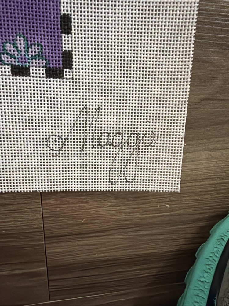Needlepoint Canvas 8.5” X 10.5”. 18ct