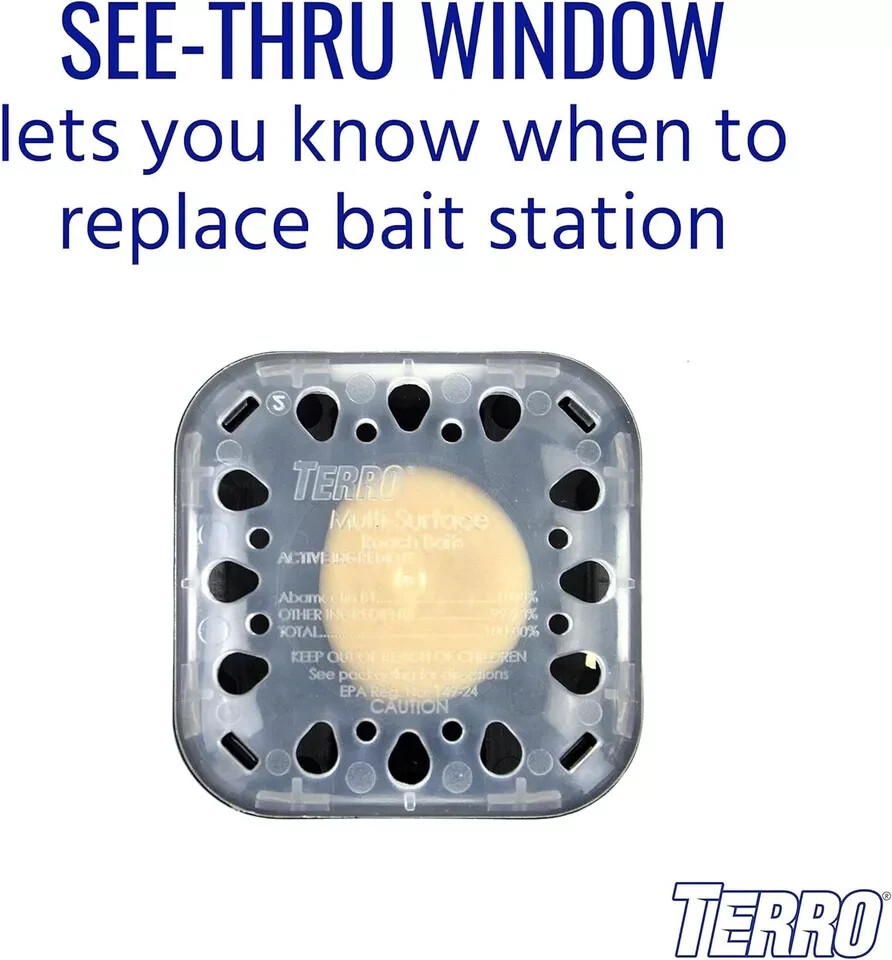 TERRO T500 Indoor Multi-Surface Roach Killing Bait Cockroach Killer - 6 Bait...