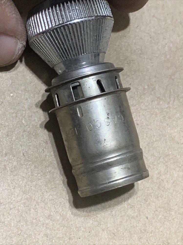 Casco 12V Cigarette Lighter Element Corvette Nova Black Top Chrome Letters