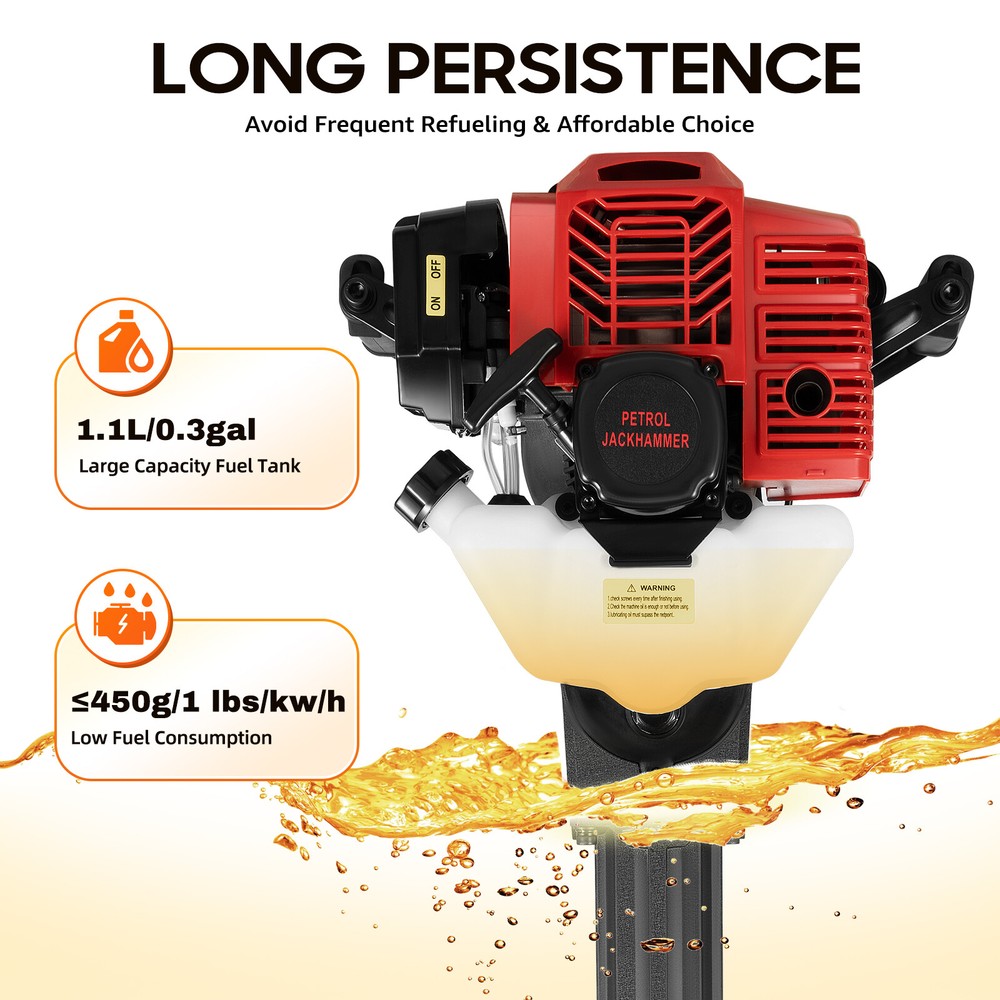 52CC 2Stroke Handheld Trencher Digger Machine Garden Tree Digger Digging Machine