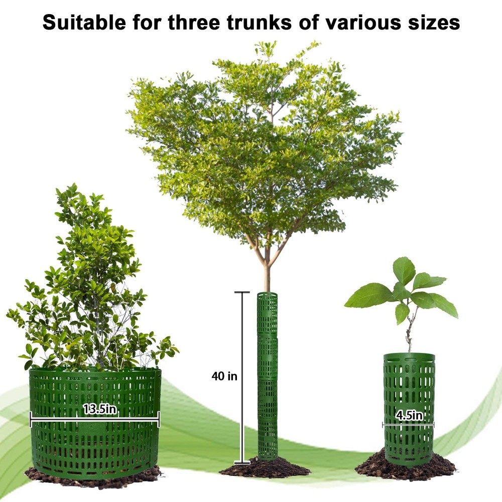 4Pack Tree Trunk Protectors Mesh Tree Bark Protector Plant Cover Tree Guards USA