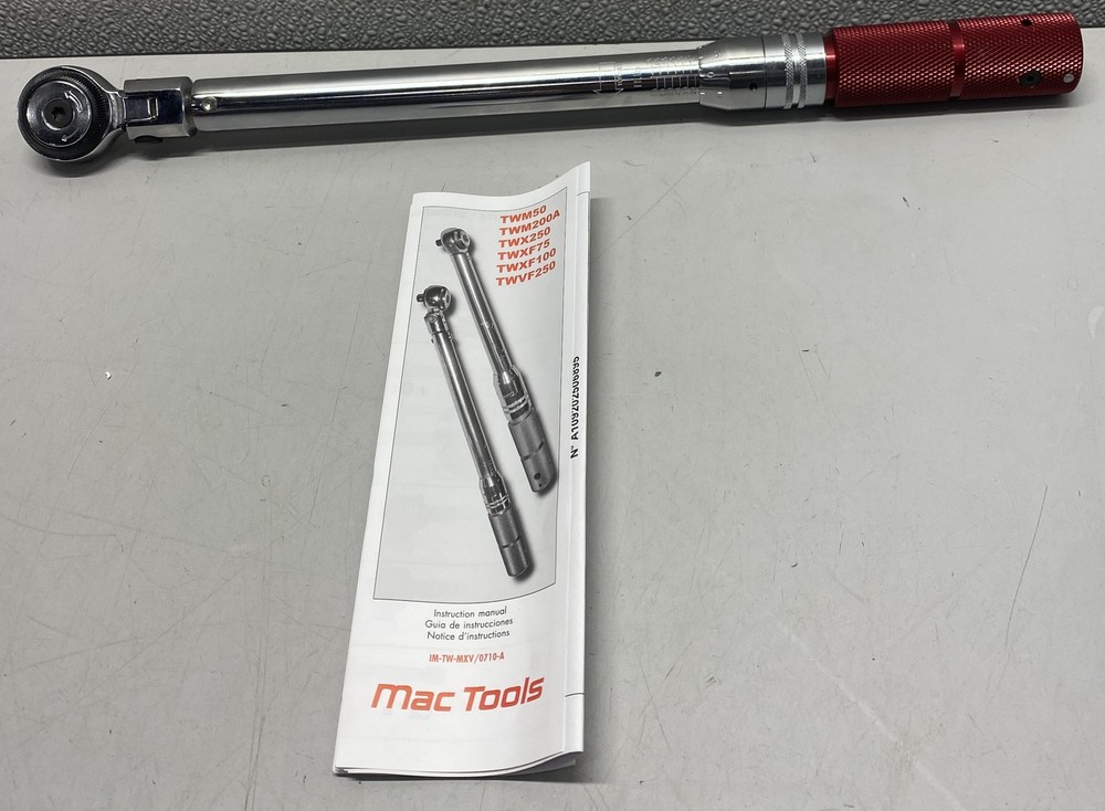 *PREOWNED* MAC TOOLS 3/8" Drive Micro-Adjustable Torque Wrench TWXF75