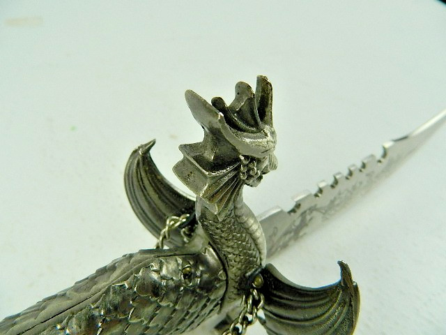 Dragon Dagger 15 Inches Stainless with Etchings on Blade