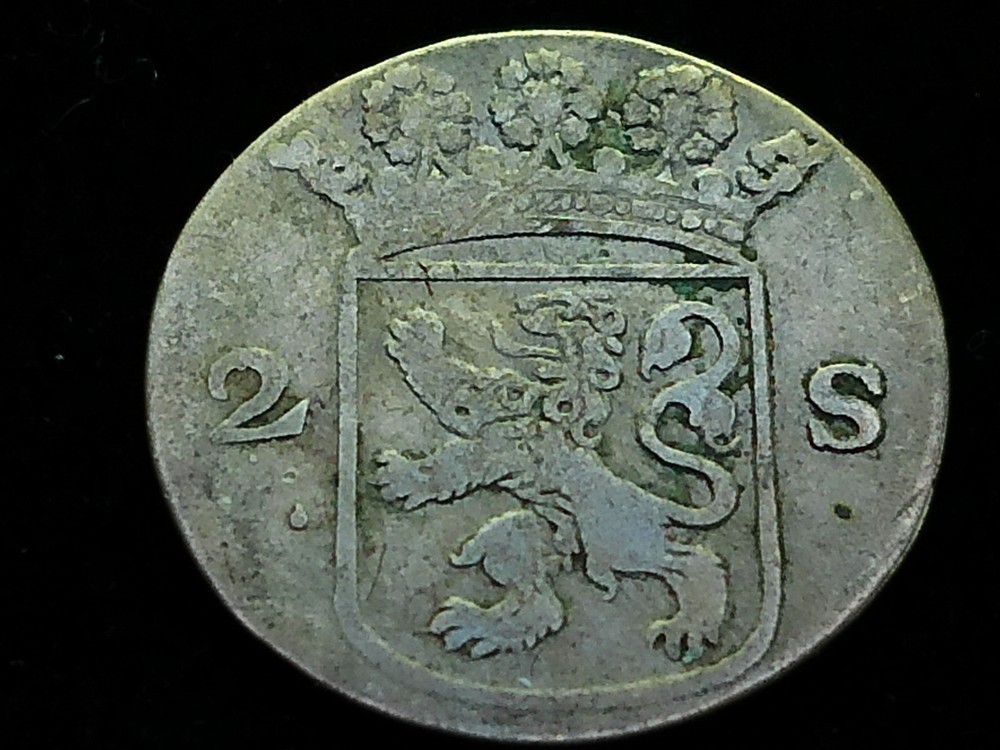 1744 Colonial Silver Two Stuivers - Holland