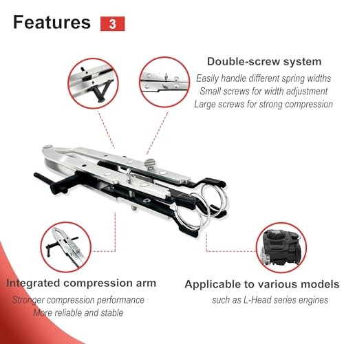 19063 Valve Spring Compressor Tool, Manual Engine Service Tool for Briggs and