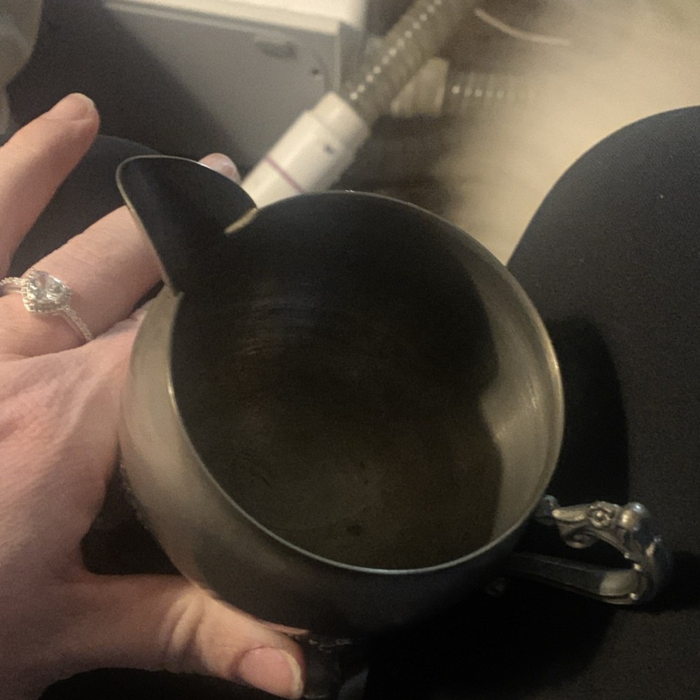 Victorian Silverplate Creamer Ornate Legs