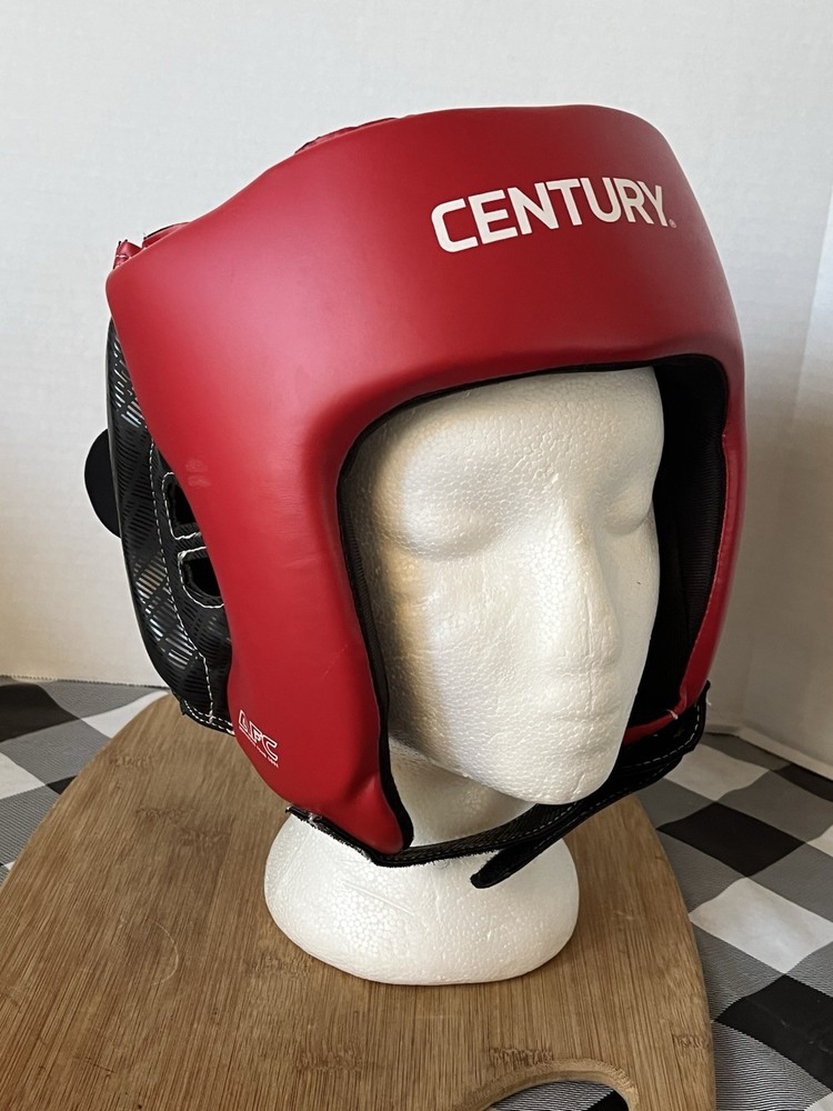 Century Brave Open-Faced Headgear Advanced Foam Core, Small/Medium - Red