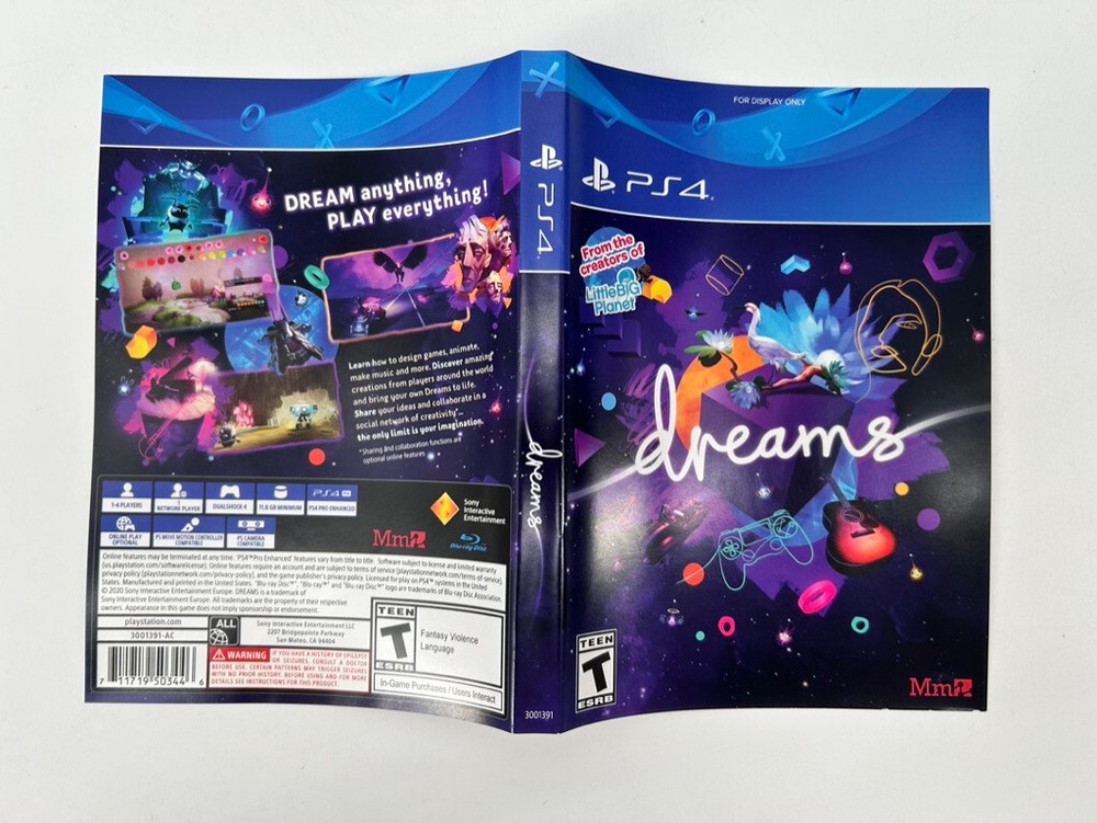 Dreams PS4 GameStop Promotional Display Artwork