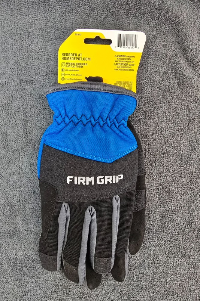 Firm Grip Large Workmaster Work Gloves, Touch Screen