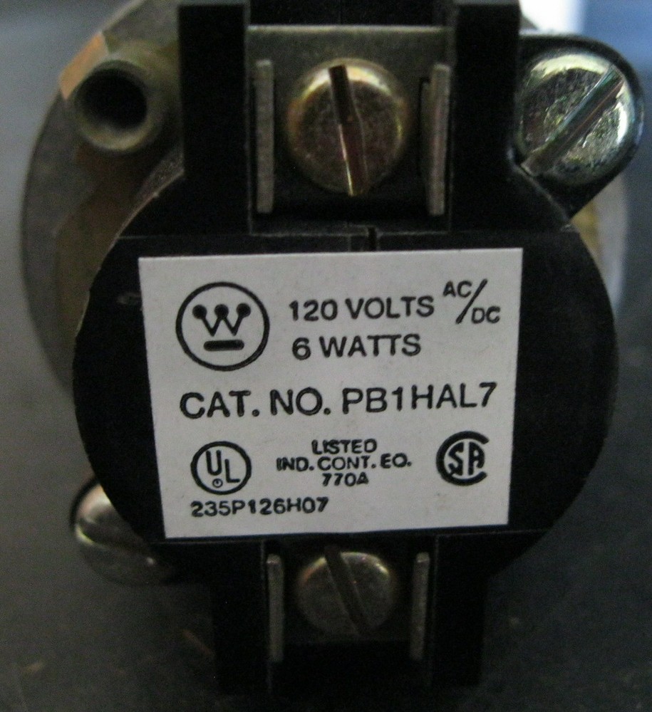 Westinghouse PB1HAL7 Pilot Light
