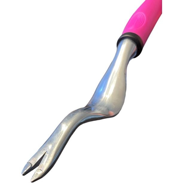 Garden Guru Pink Hand Weeder Tool with Ergonomic Handle, Rust Resistant, 2pack