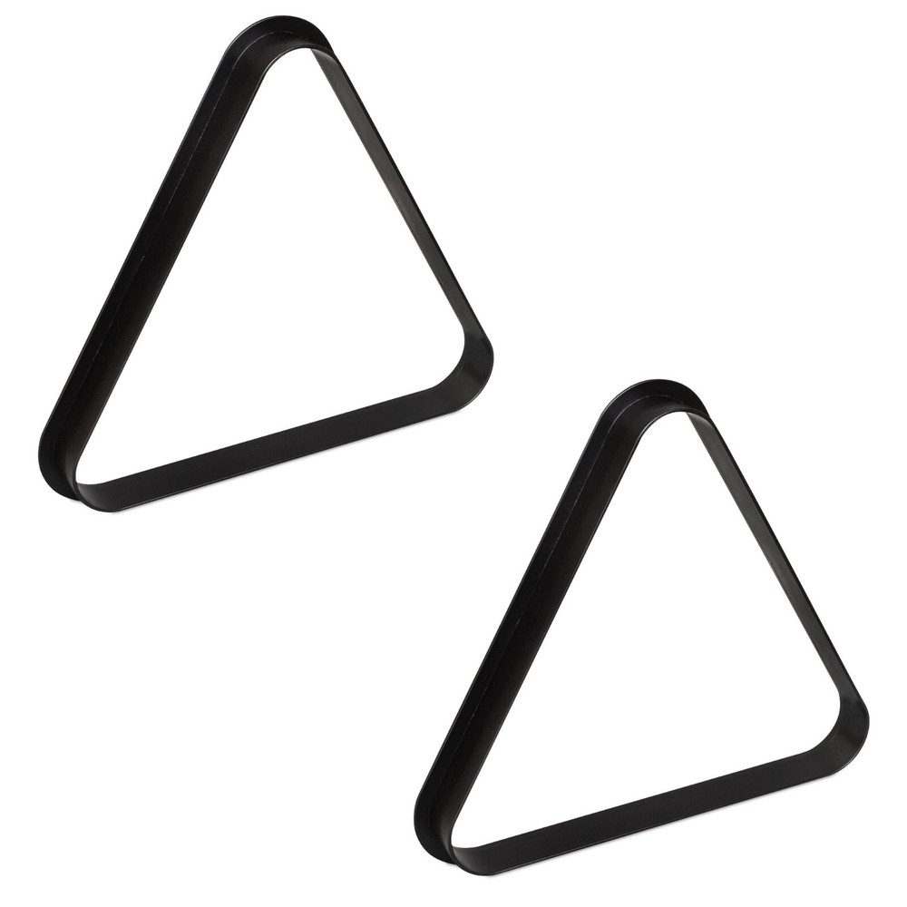OKKO Billiard Pool Table Plastic 8 Ball Triangle Rack for 2 ¼" Pool Balls 2-Pack