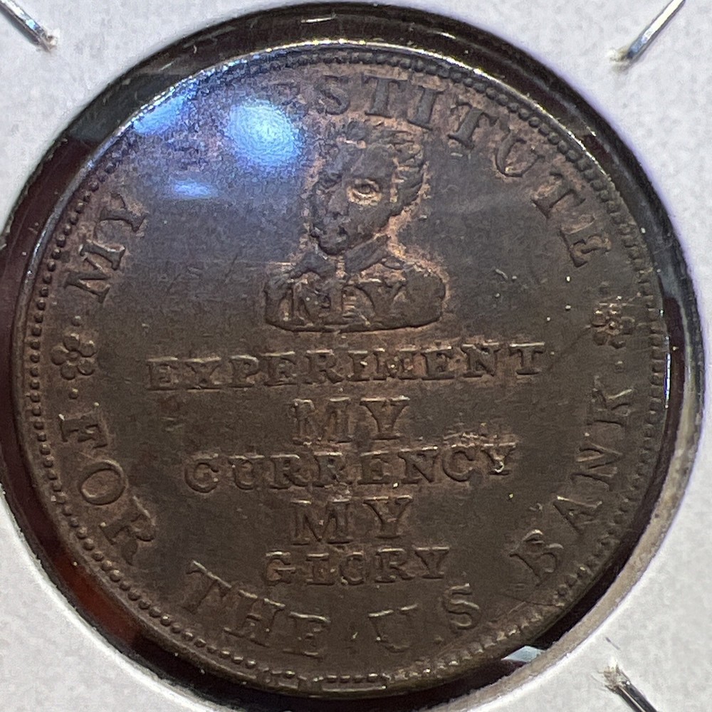 1834 Running Boar Hard Times Token