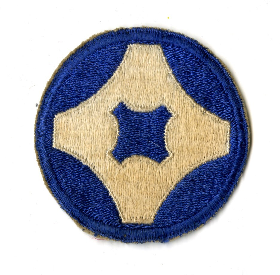 4th Service Command White Back Patch WWII Vintage Southern States