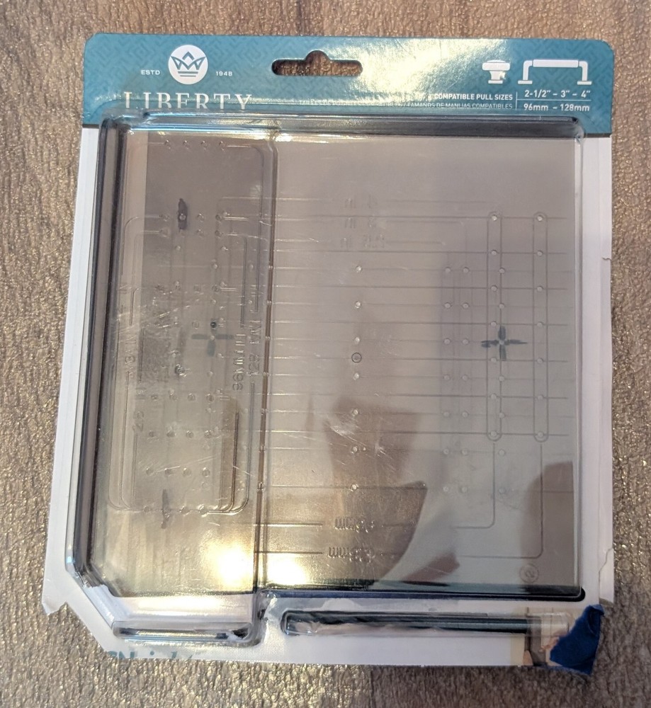 Liberty AlignRight Mark Drill Mount it HOLE Template guides for cabinet knobs