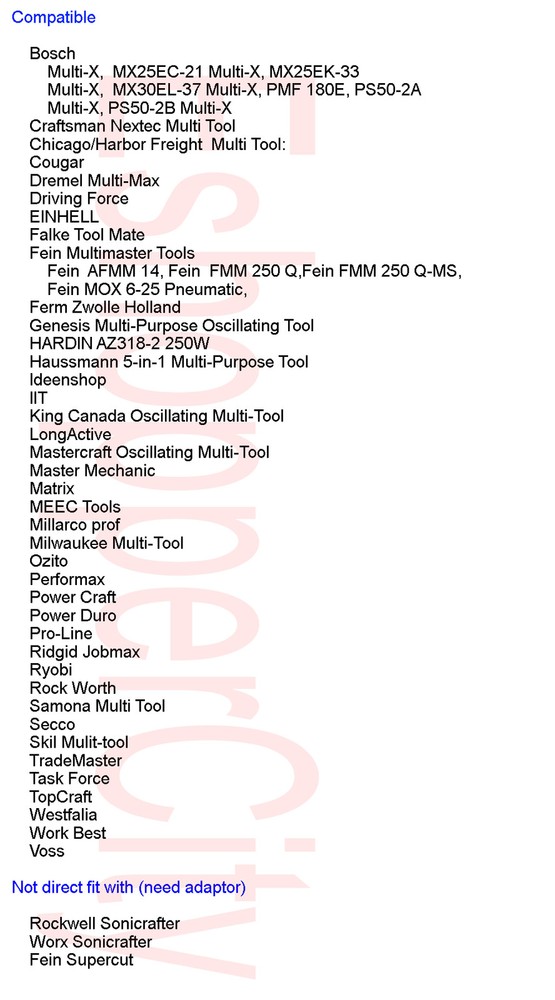 25 Nail Eater Oscillating Multi Tool Saw Blade Bosch Multi-X Fein Multimaster