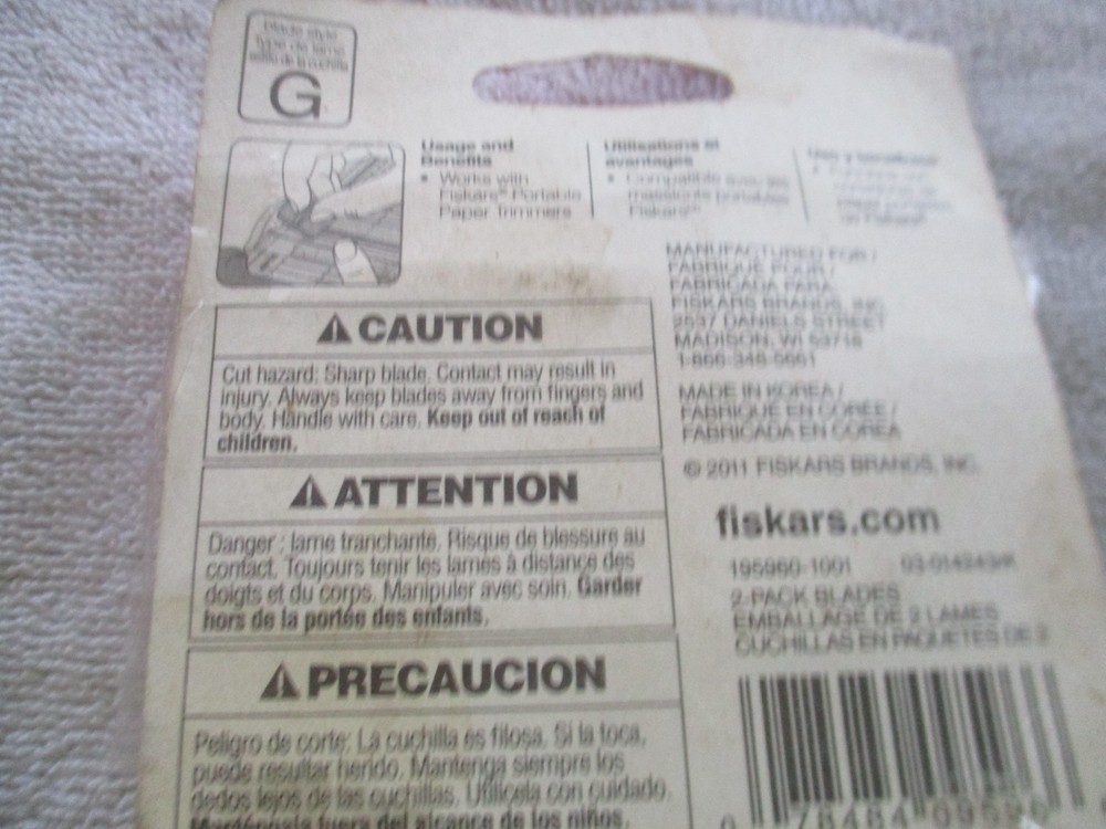 Fiskars refill bladeCarriages 3 total NOS