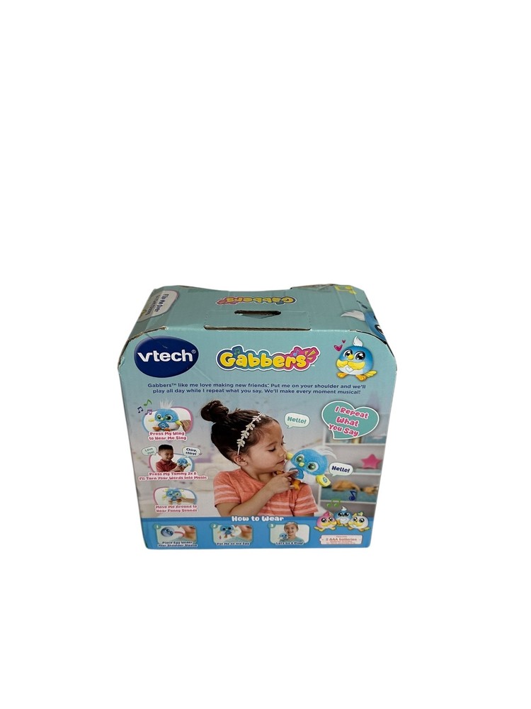 🐦💬 VTech Gabbers Blue Bird • Talking, Chirping, Repeating Shoulder Buddy • NEW