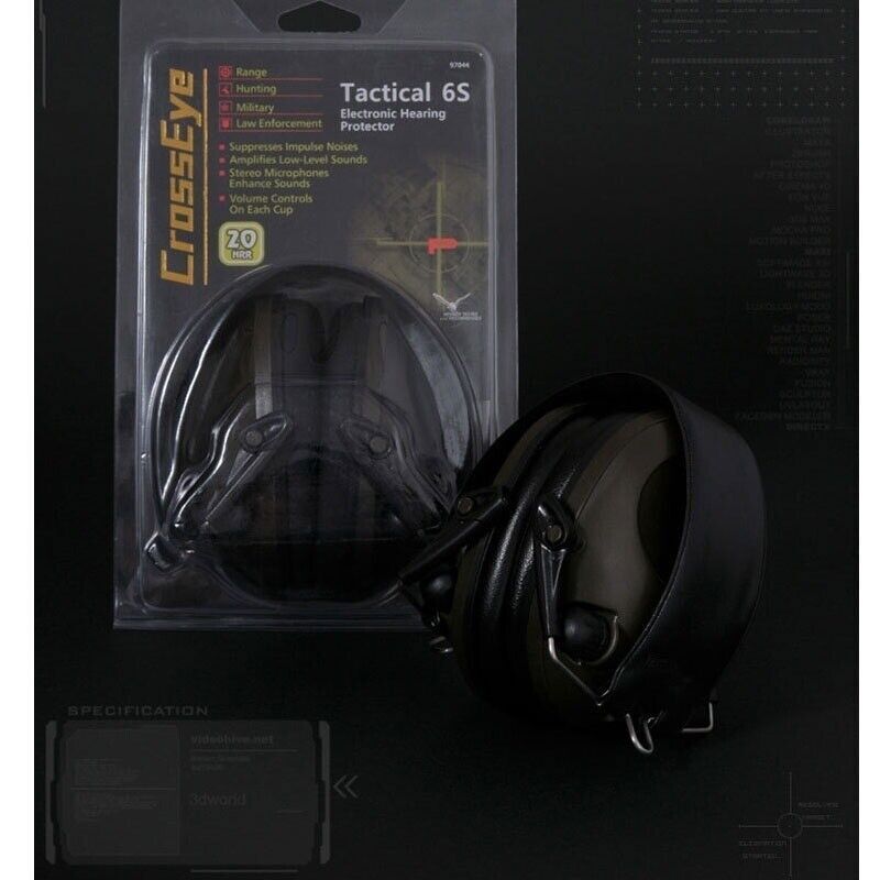 Foldable Electronic Ear Muffs Noise Blocking Shooting Hearing Safety Protector