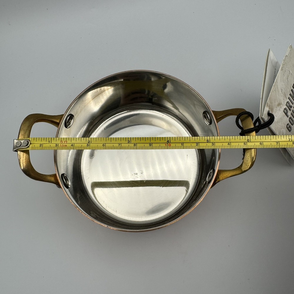 Prime Gourmet Kitchen Copper Plated Mini Dutch Oven 4.7”