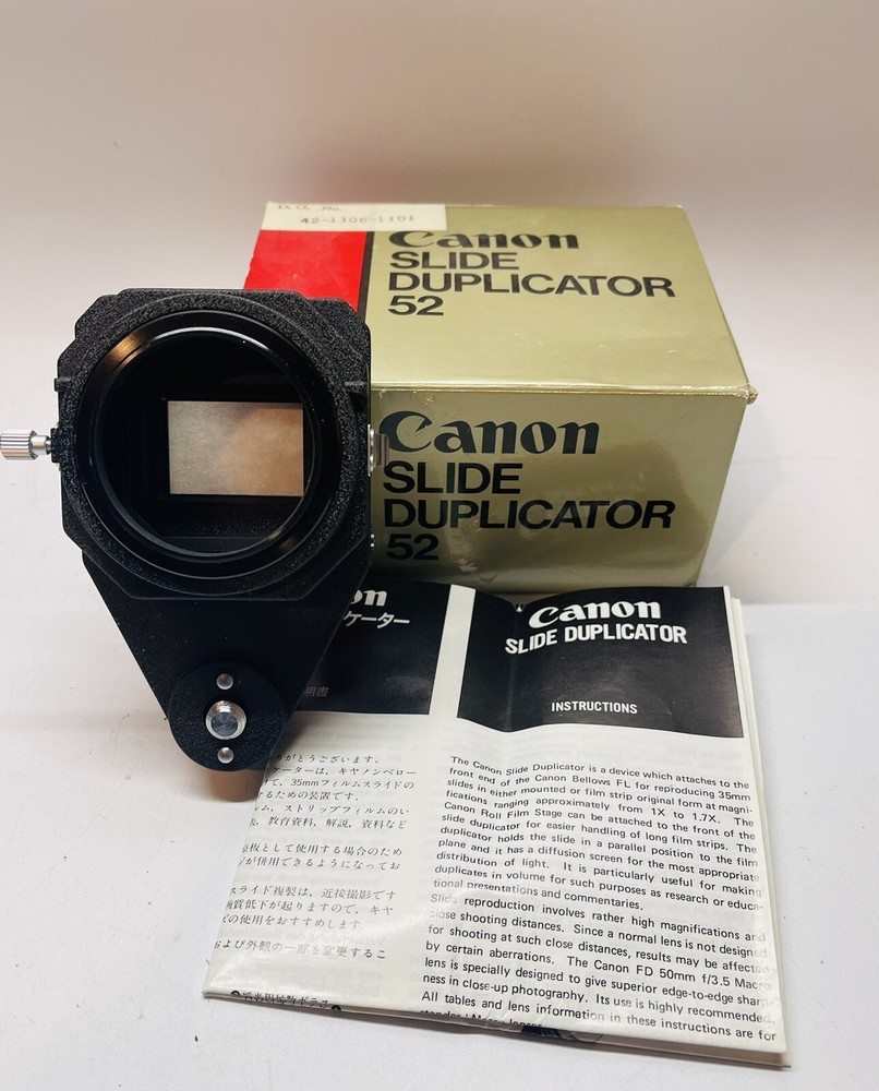 Canon Slide Duplicator 52  Open Box NOS